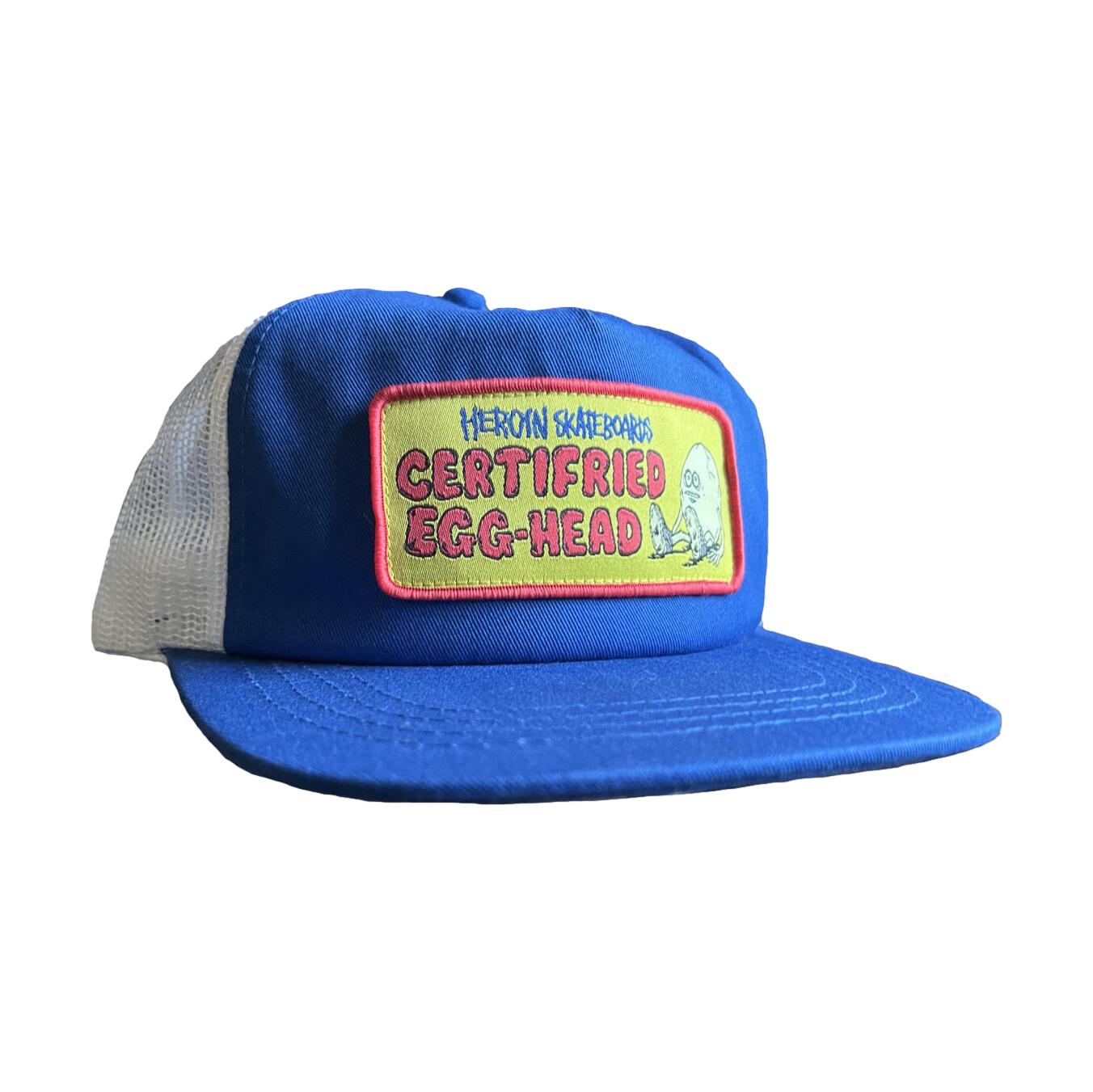 Heroin Certified Blue Trucker Hat - Venue Skateboards