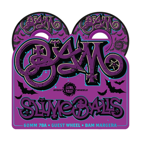 Slime Balls Bam Margera Guest OG Slime Black 60mm 78a Wheels
