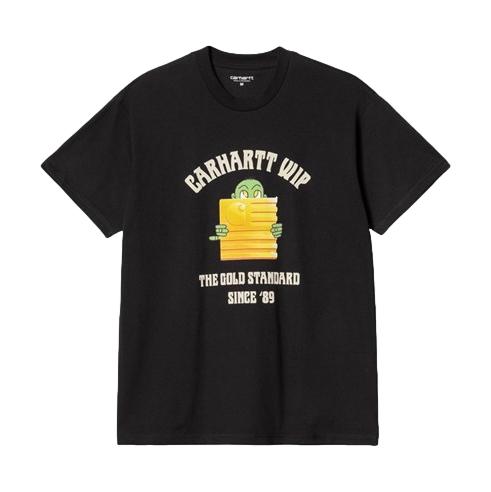 Carhartt WIP Gold Standard T-Shirt Black - Venue Skateboards