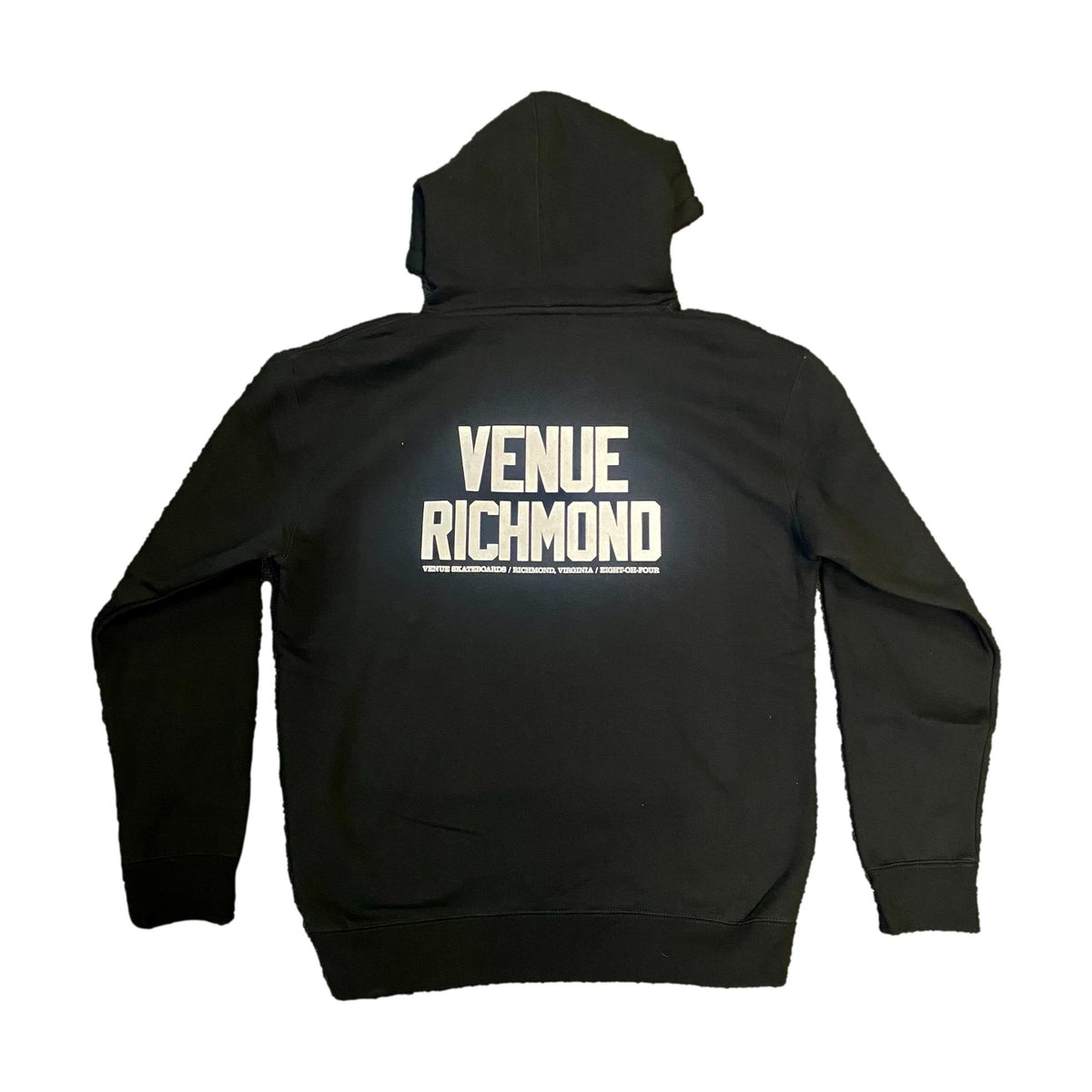 Venue Richmond Heavyweight Hooded Sweatshirt Black - Venue Skateboards