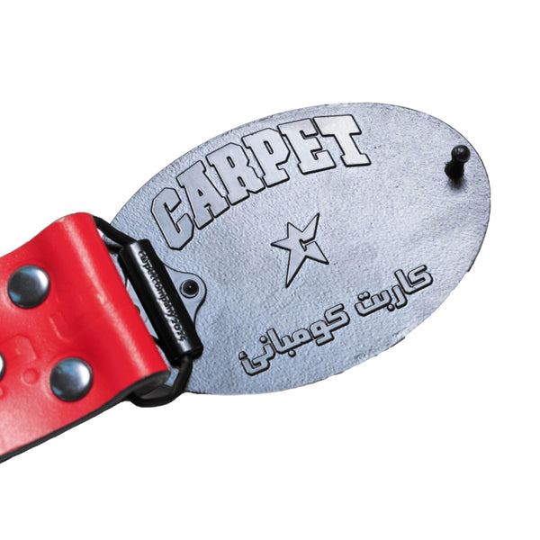 小物 Carpet Company Leather Belt With Buckle Leather_Belt_Red_6_clipped_rev