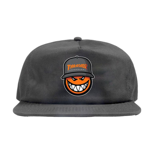 Thrasher X Spitfire SF Loc Snapback Charcoal - Venue Skateboards