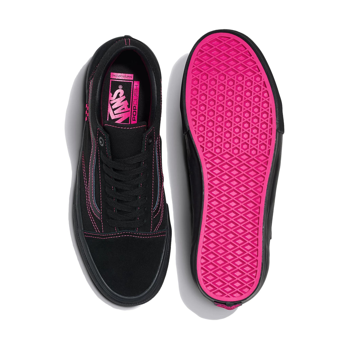 Vans Skate Old Skool Neon Black/Pink - Venue Skateboards