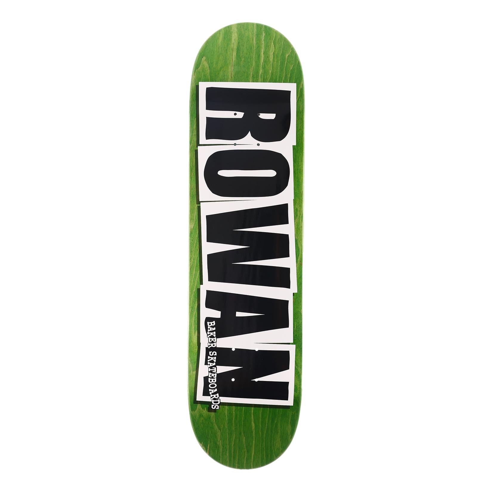 Baker Zorilla Rowan Logo 8.125" Green Deck - Venue Skateboards
