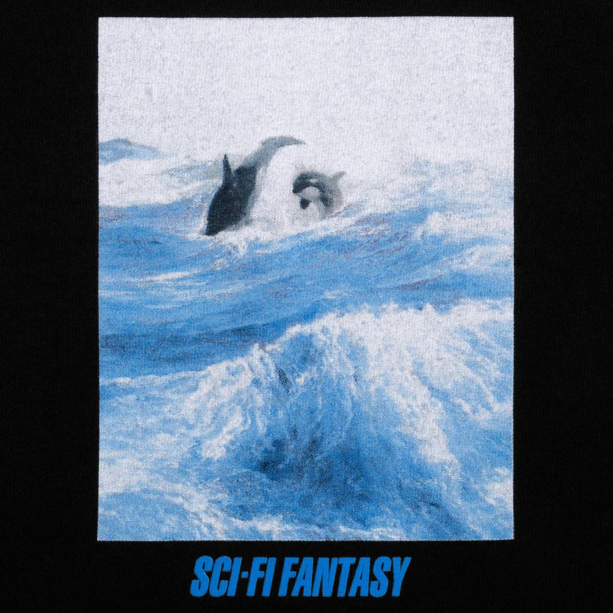 Sci-Fi Fantasy Killer Whale T-Shirt Black - Venue Skateboards