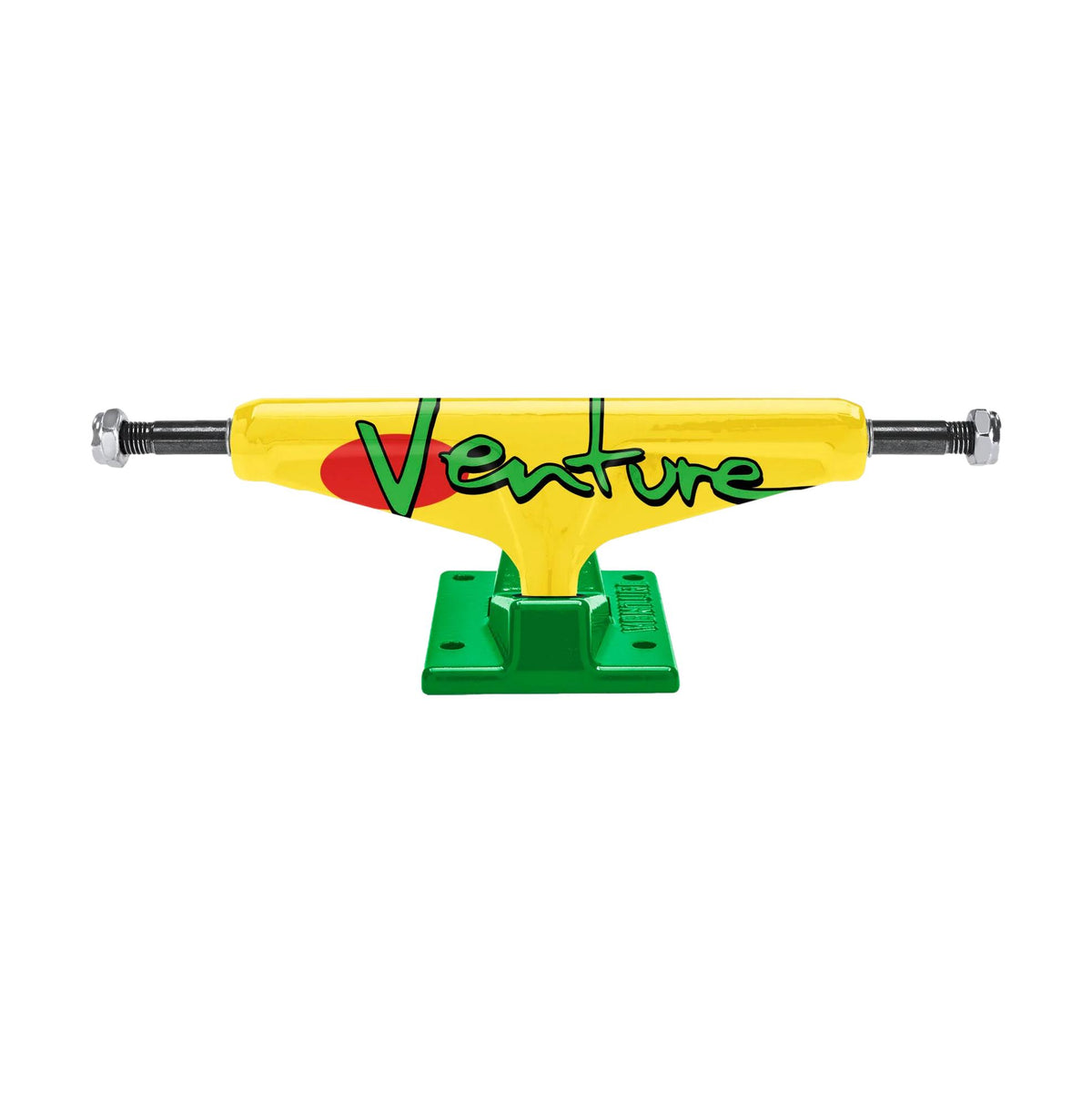 Venture 92&#39; Full Bleed Yellow/Green Trucks 5.2H - Venue Skateboards