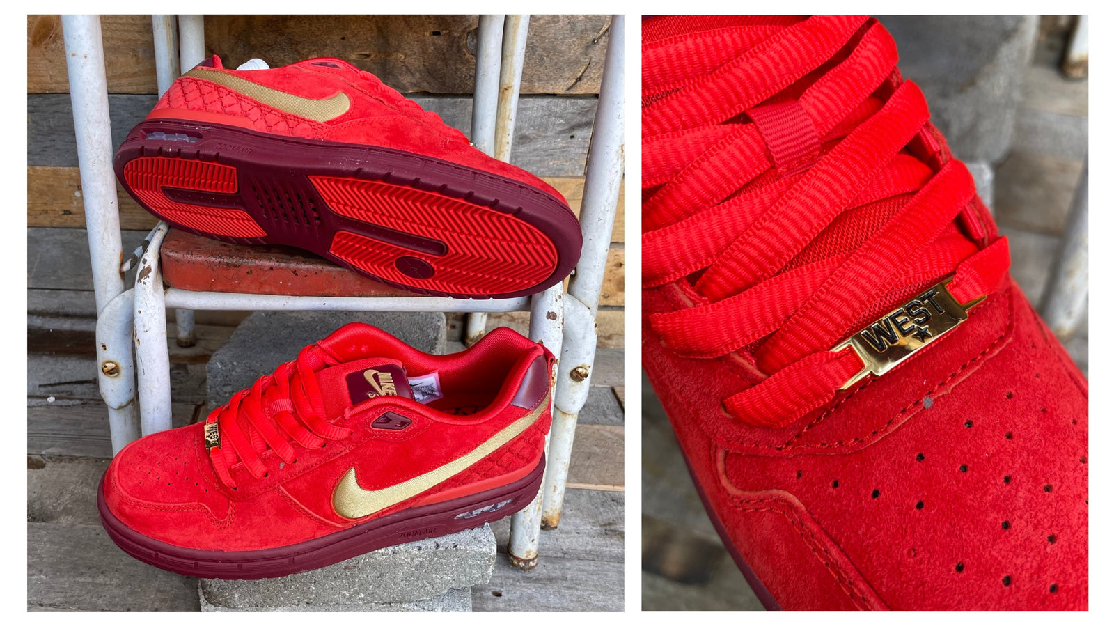 Nike Paul Rodriguez Zoom Air Low "Habanero Red and Team Red" Skate Shoes - 2/10/26