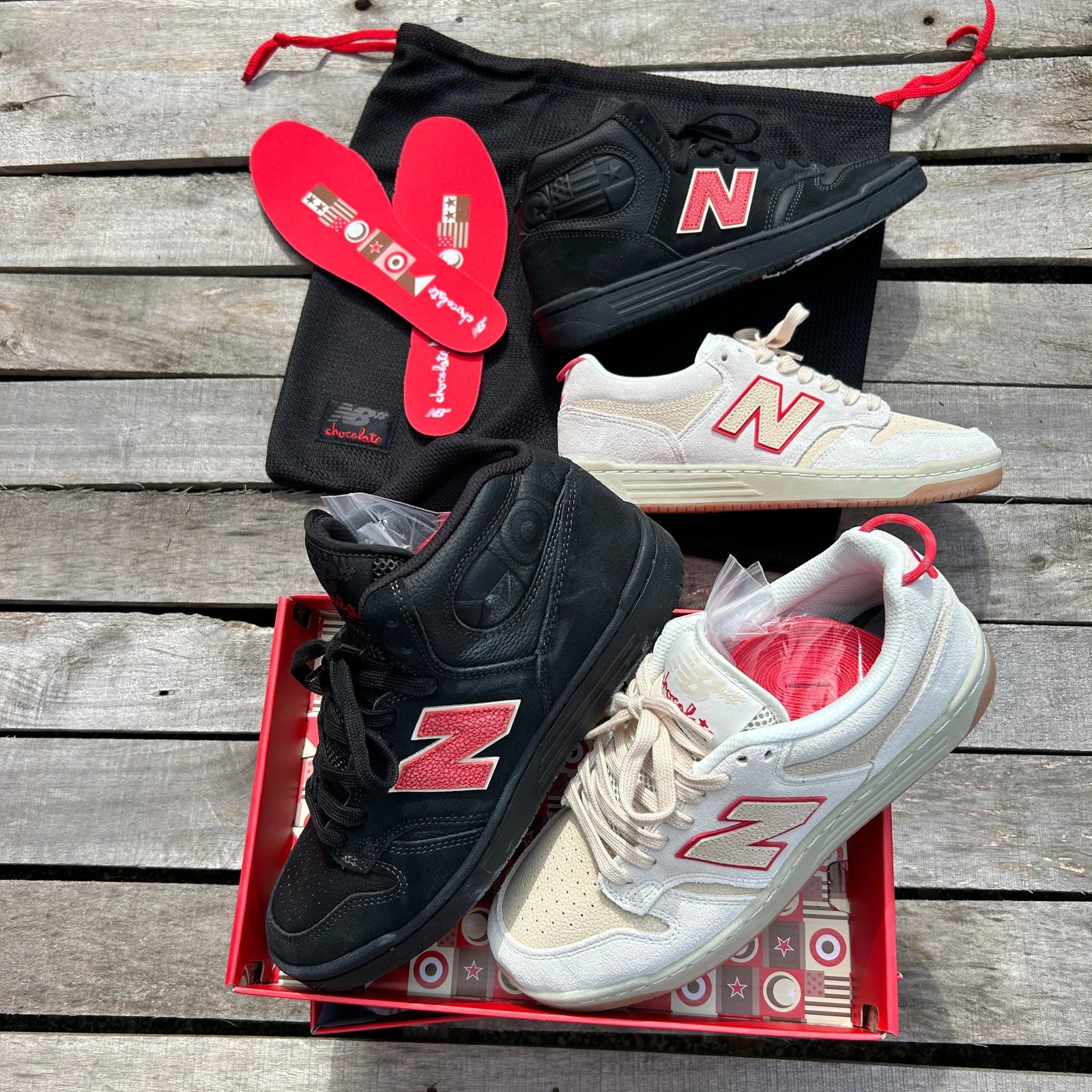 New Balance X Chocolate Skateboards 480 High and 480 Low