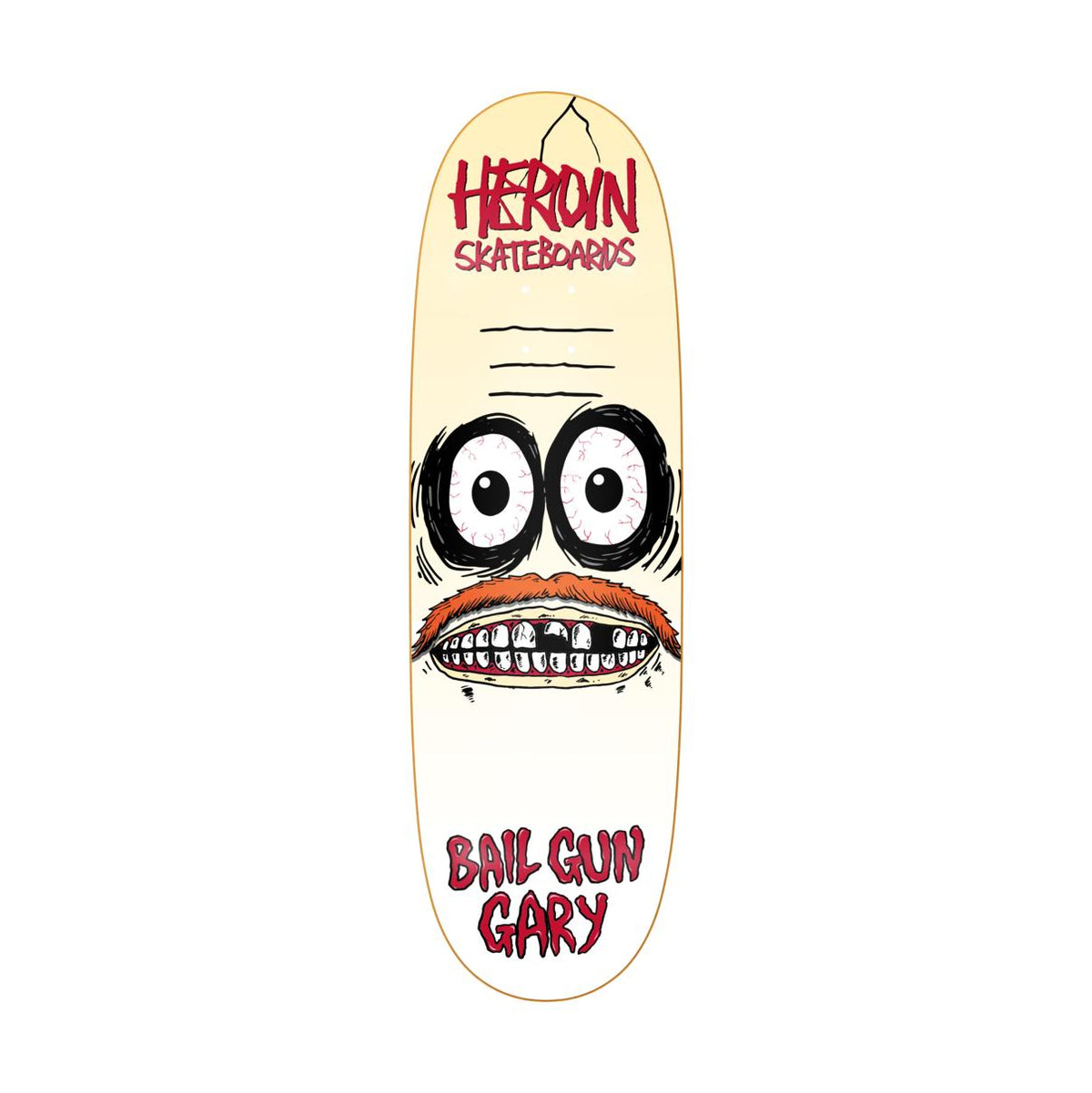 Heroin Bail Gun Gary 3 Sym Egg 9.75&quot; Deck - Venue Skateboards