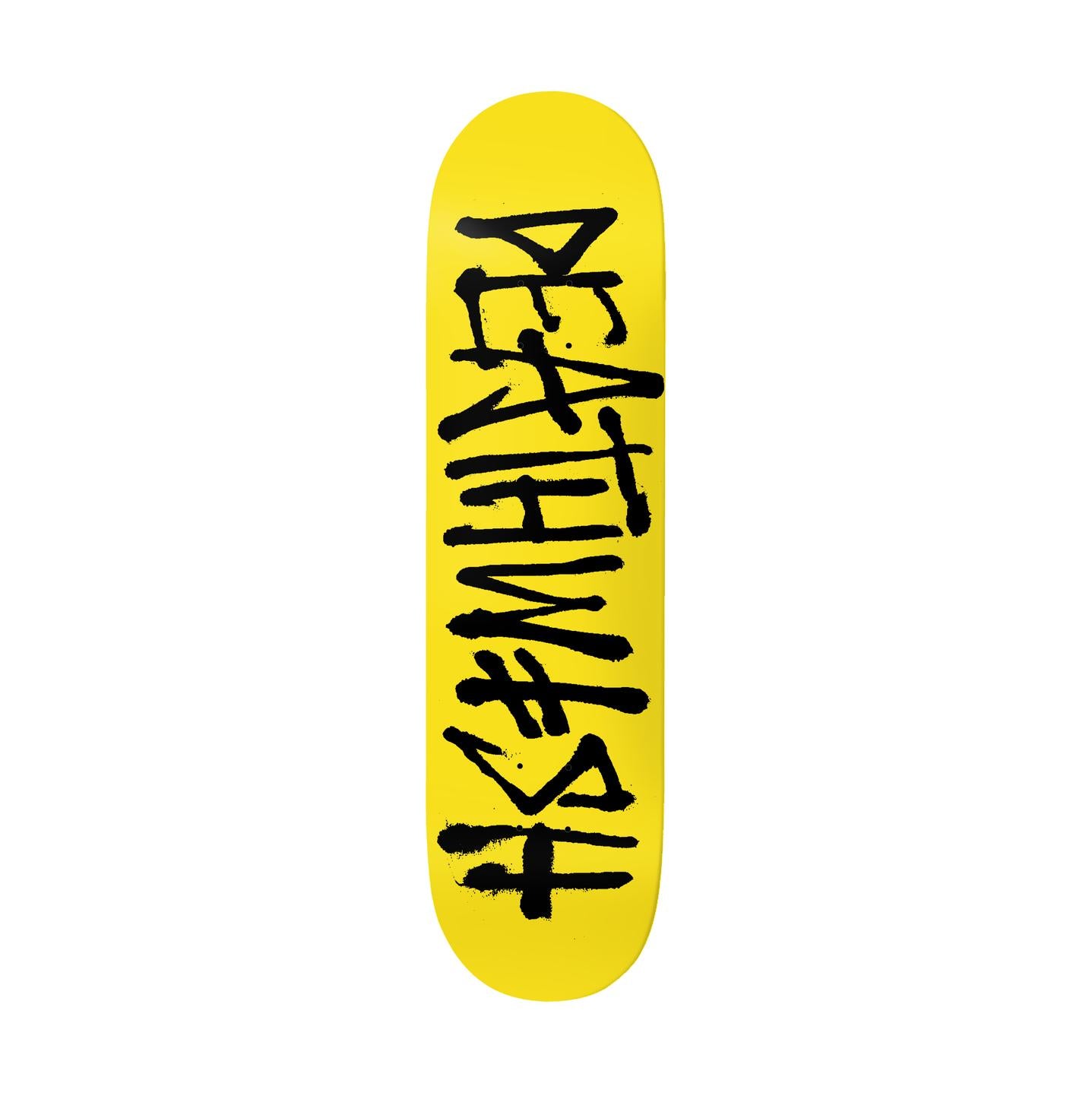 Deathwish Deathspray Yellow/Black 8.0" Deck - Venue Skateboards