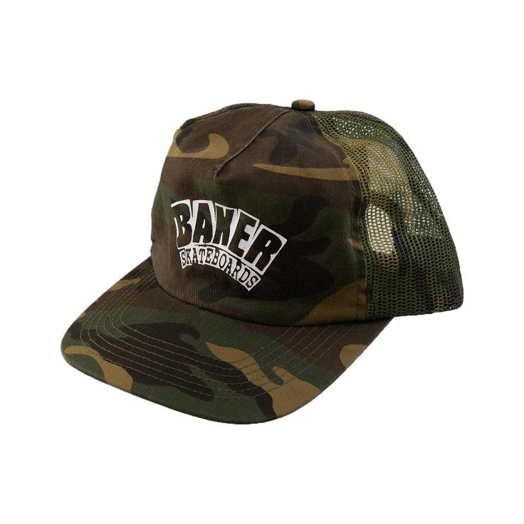 Baker Arch Logo Camo Trucker - Venue Skateboards