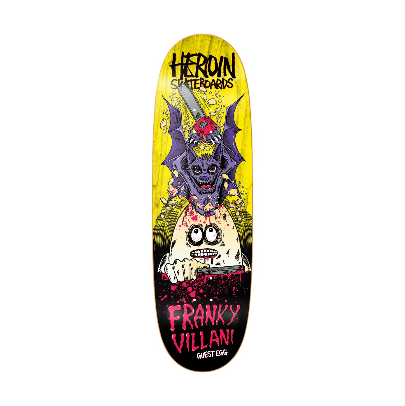 Heroin Villani Guest 9.5" Egg Deck - Venue Skateboards