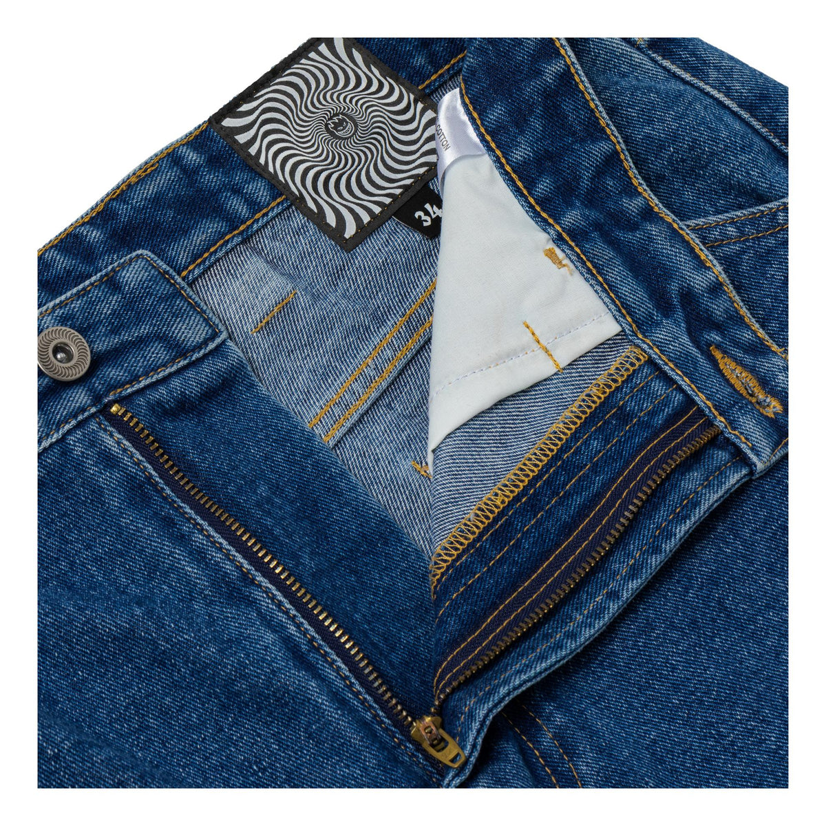 Spitfire Bighead Fill Denim Shorts Medium Stone Wash - Venue Skateboards