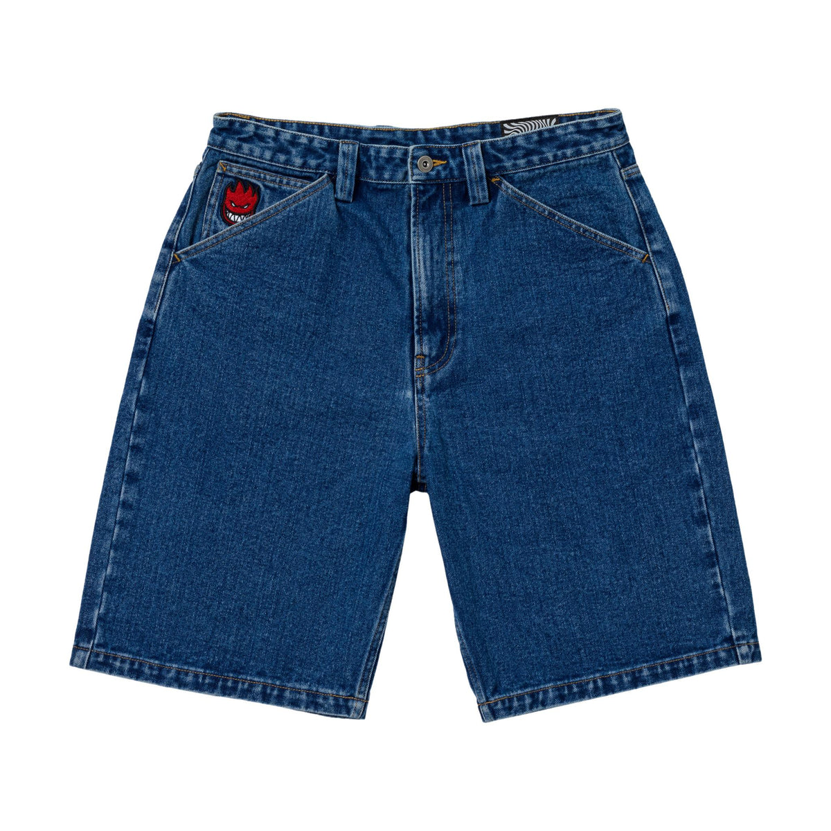 Spitfire Bighead Fill Denim Shorts Medium Stone Wash - Venue Skateboards