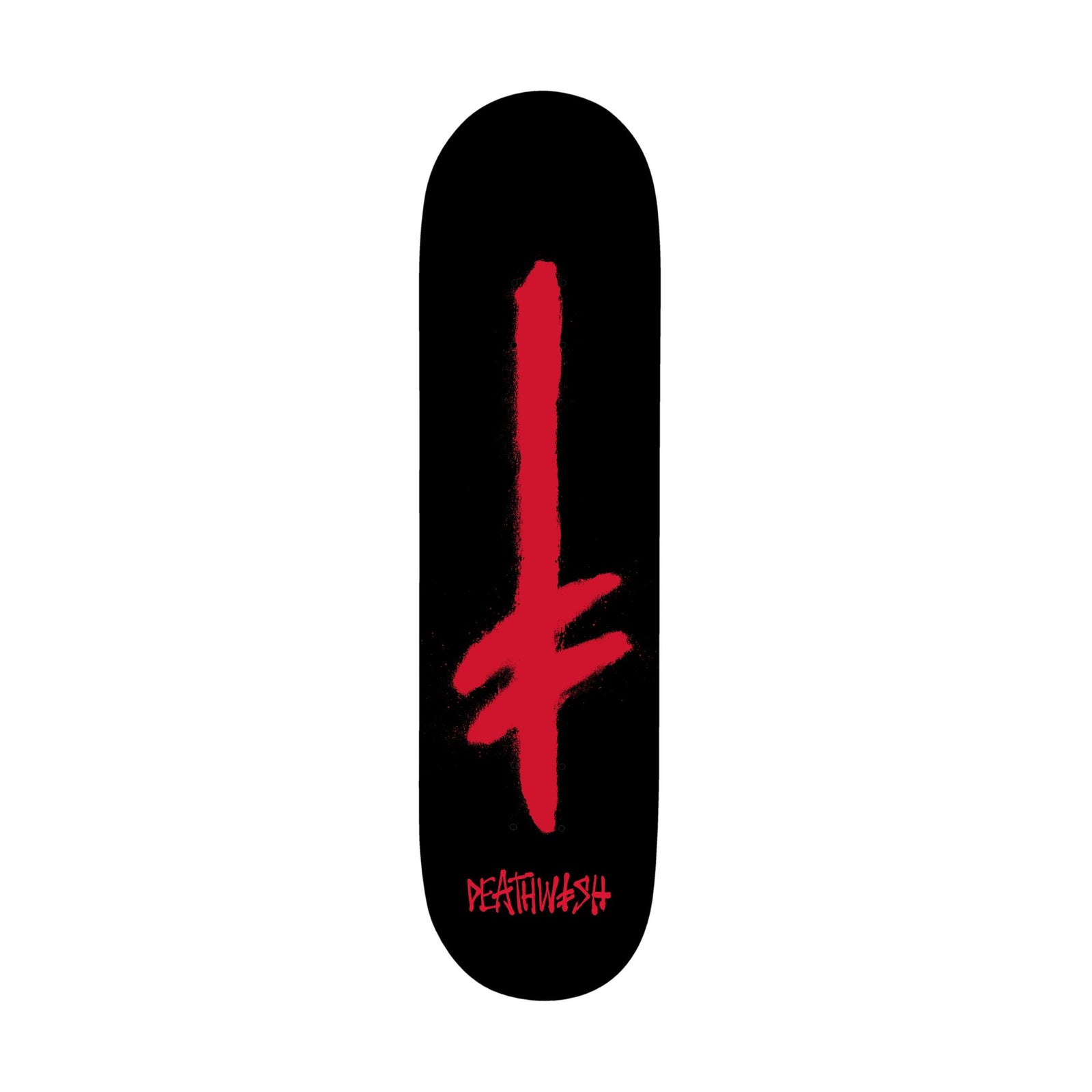 Deathwish Gang Spray Black/Red 8" Deck - Venue Skateboards