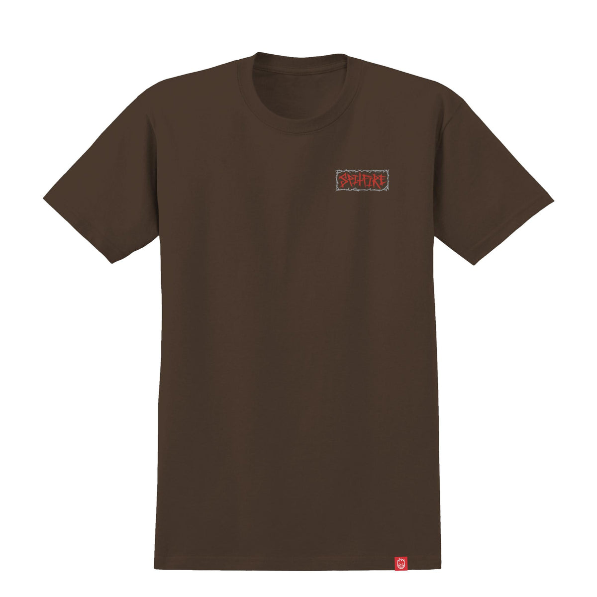 Spitfire Gasmask Tee Dark Chocolate - Venue Skateboards