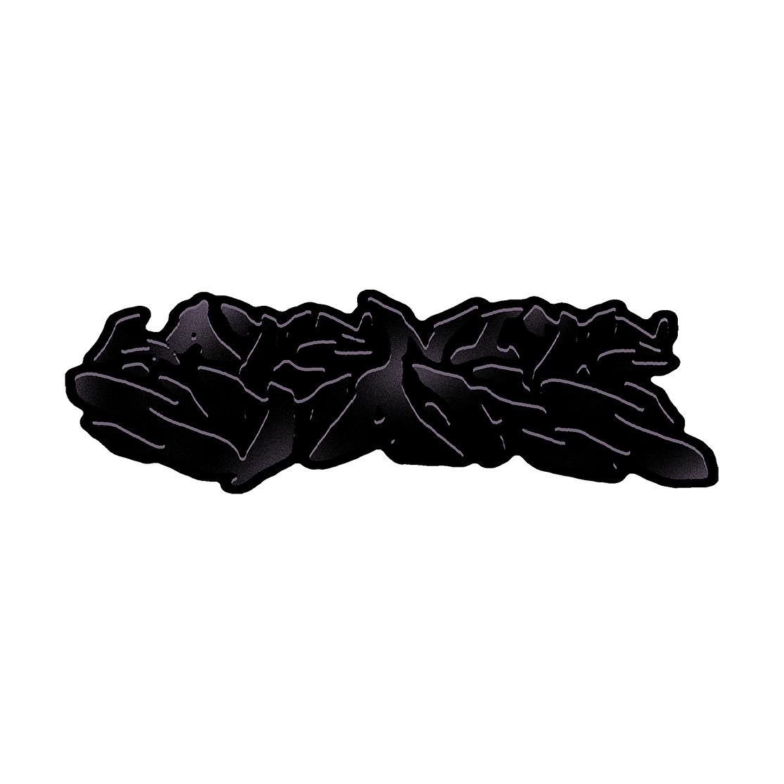 Late Night Stars Board Sticker Black/Black - Venue Skateboards