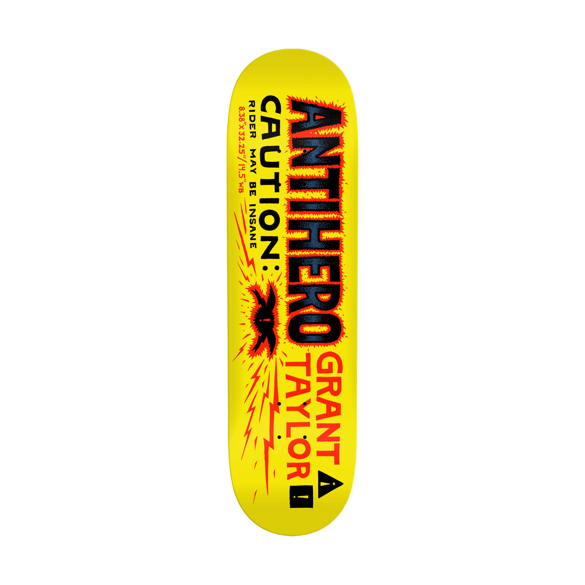 Anti Hero Grant Caution 8.38" Deck - Venue Skateboards