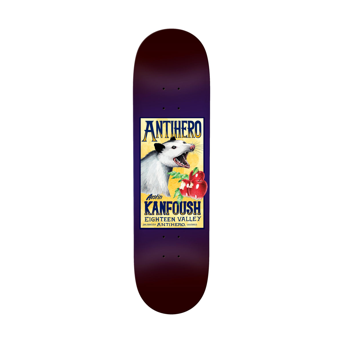 Anti Hero Kanfoush Homer 2 8.5" Deck - Venue Skateboards