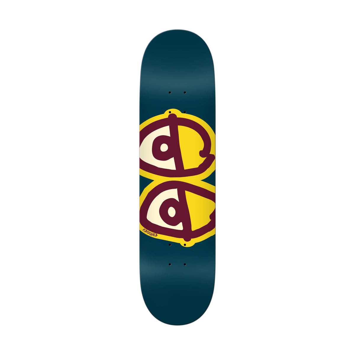 Krooked Team Eyes Olive 8.25" Deck - Venue Skateboards