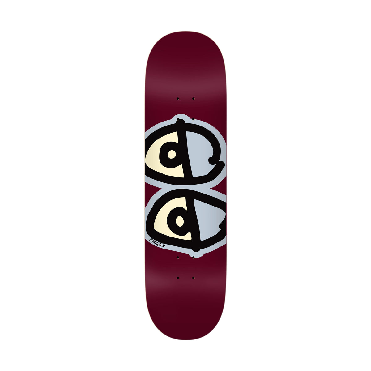 Krooked Team Eyes Maroon 8.75" Deck - Venue Skateboards