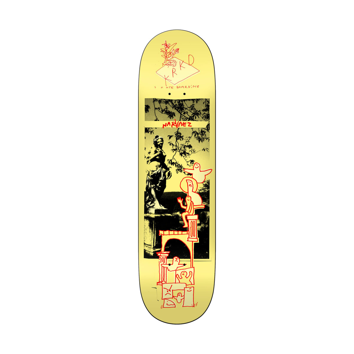 Krooked Narvaez Sculpture Garden 8.38" Deck - Venue Skateboards