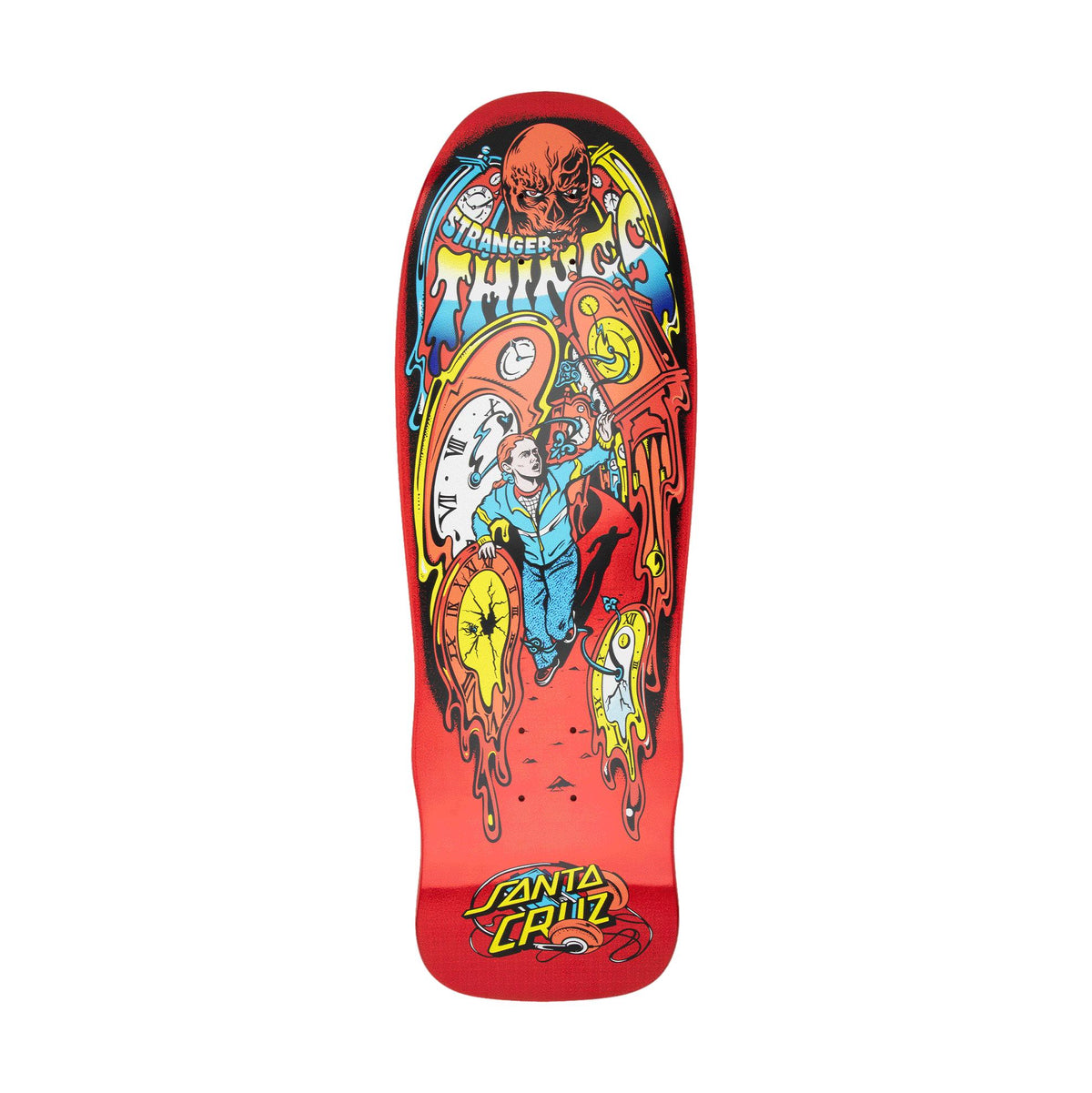 Santa Cruz X Stranger Things Grabke Melting Clock 9.7" Deck - Venue Skateboards