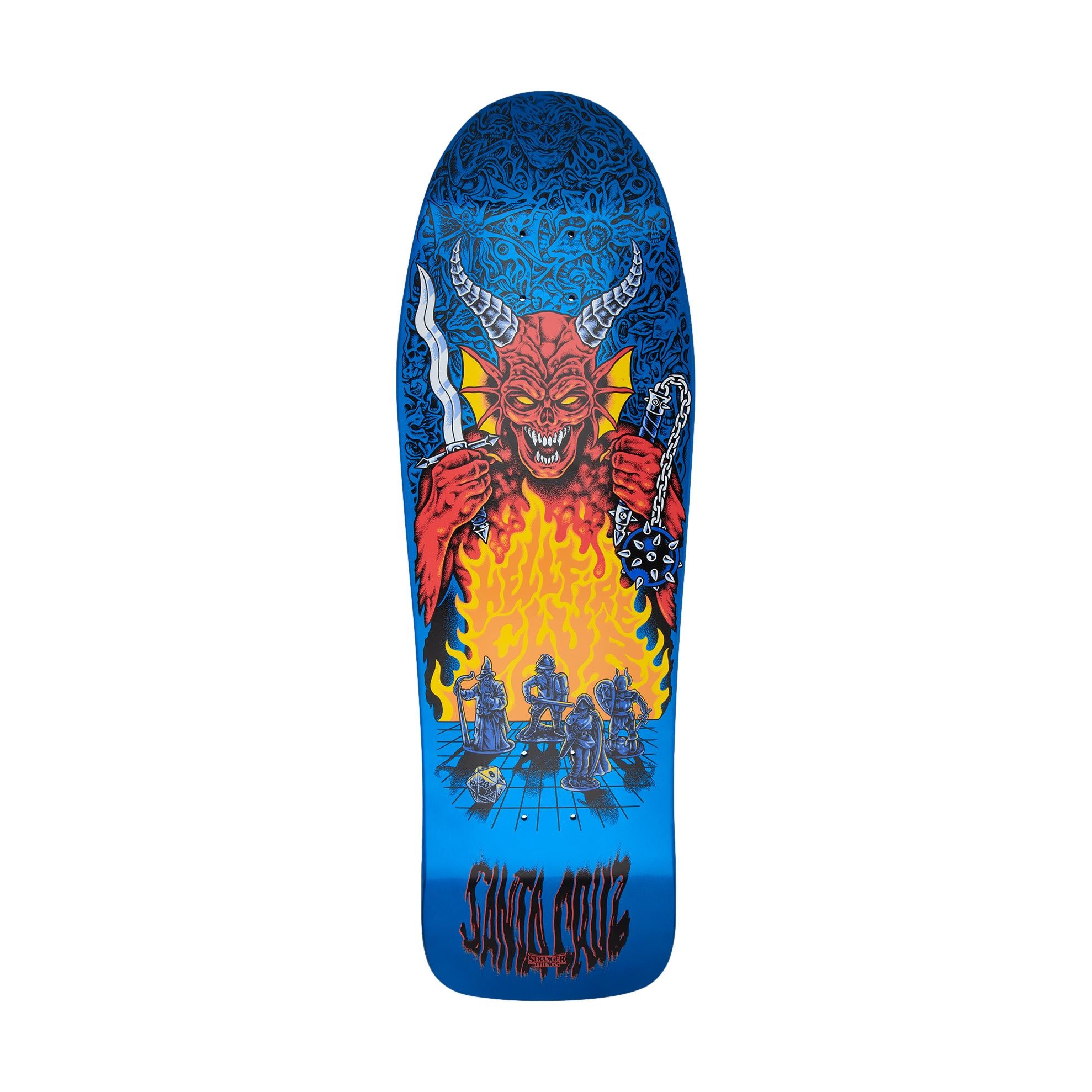 Santa Cruz X Stranger Things Knox Hellfire Pit 10.07" Deck - Venue Skateboards