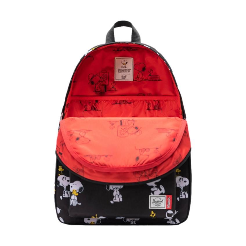 Herschel x Peanuts Classic XL Backpack Snoopy & Woodstock Black - Venue Skateboards