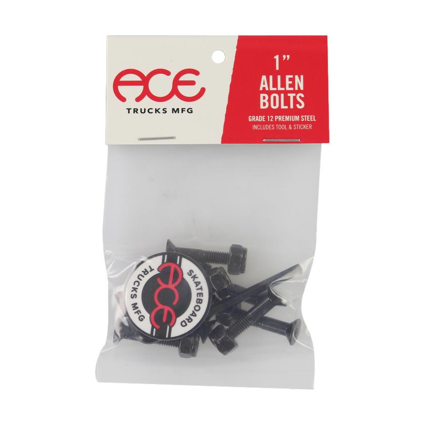 Ace 1" Phillips Hardware Set Black - Venue Skateboards