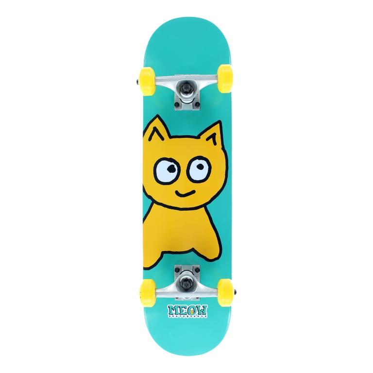 Meow Big Cat Complete 7.25&quot; Teal - Venue Skateboards