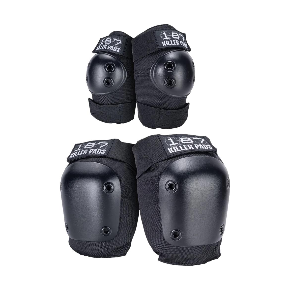187 Knee & Elbow Combo Pack Black - Venue Skateboards