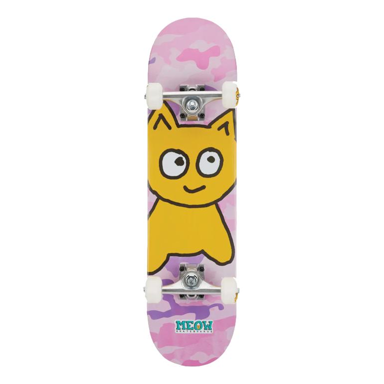 Meow Big Cat Complete 7.25" Pink Camo - Venue Skateboards