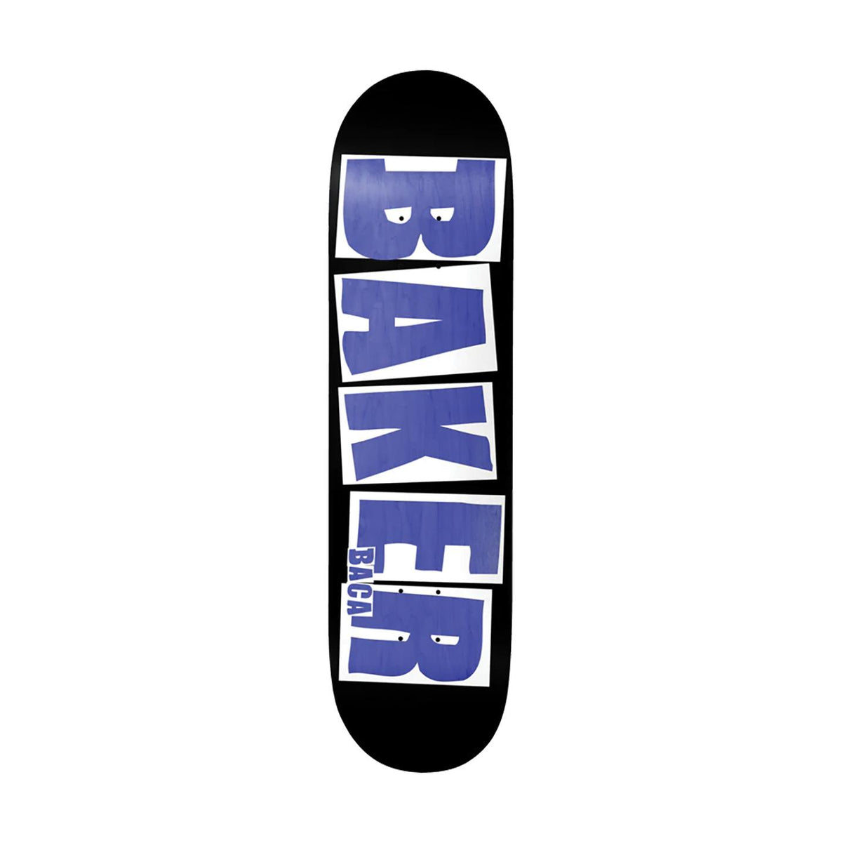 Baker Baca Brand Name 8.25&quot; Deck Black/Veneer - Venue Skateboards