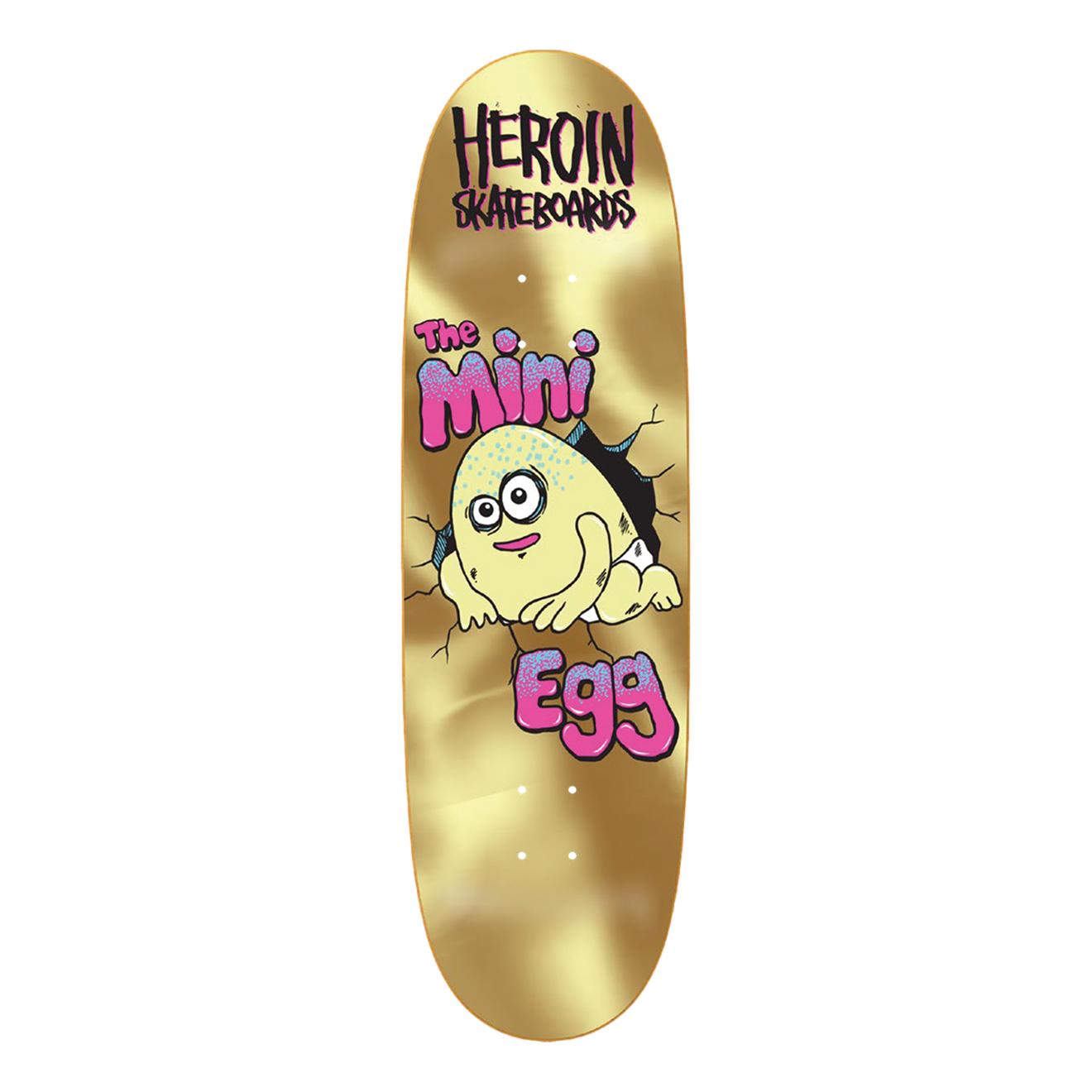 Heroin Mini Gold Egg 8.38" Deck - Venue Skateboards