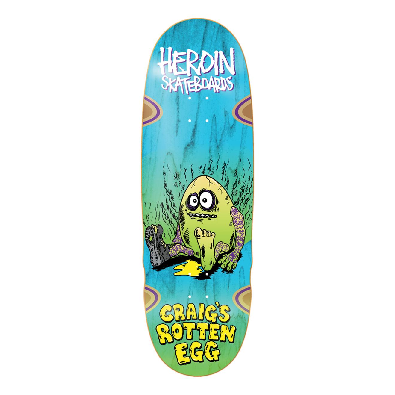 Heroin Questions Craig's Rotten Egg 10" Deck - Venue Skateboards