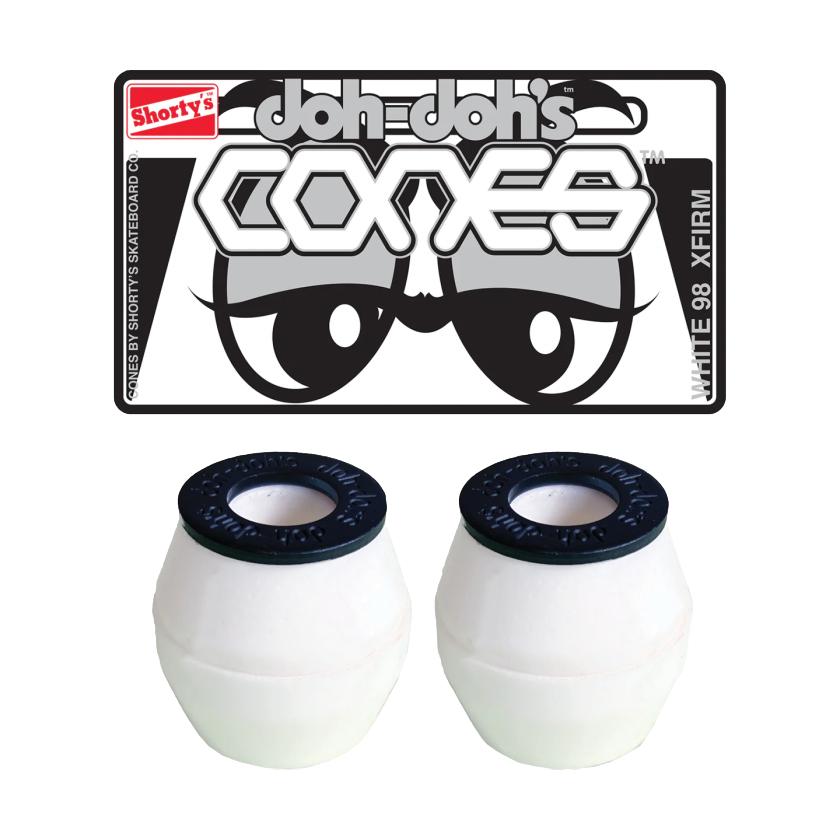 Shorty's Doh Doh's Cones White 98a - Hard Bushings - Venue Skateboards