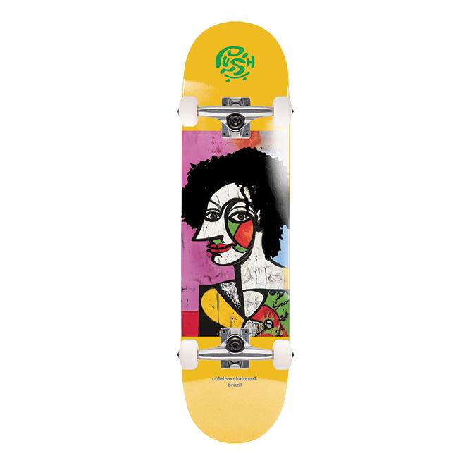 Push Skate Life Brazil Complete 8.5 Yellow - Venue Skateboards