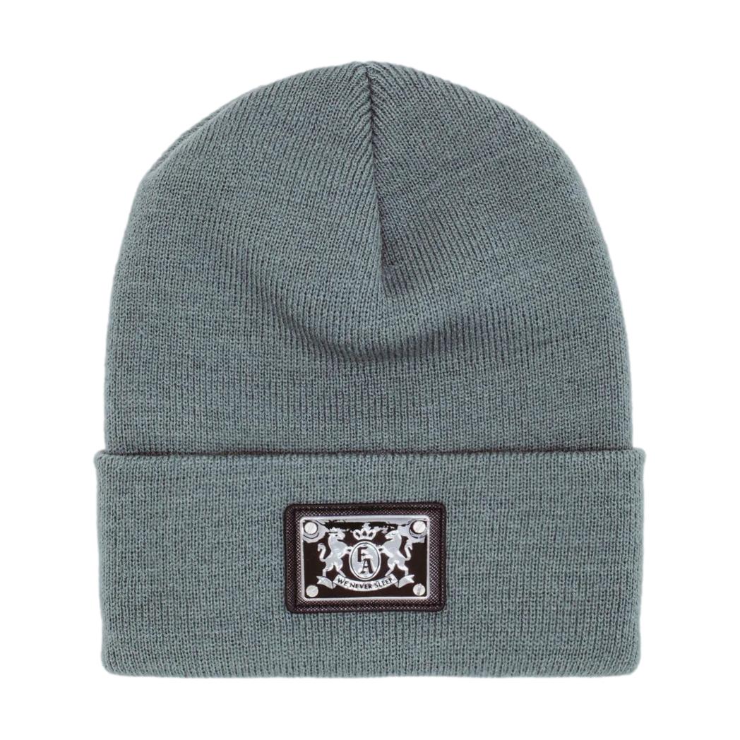 Fucking Awesome Metal Crest Patch Beanie Balsam Green - Venue Skateboards