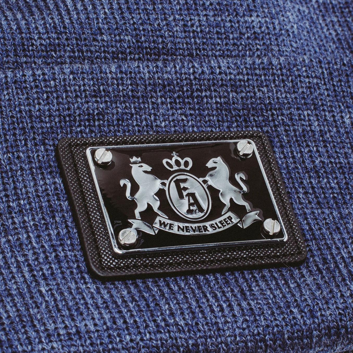 【FUCKING AWESOME】L CREST PATCH BEANIE DENIM 2024_FA_Holiday_GraphicDetail_