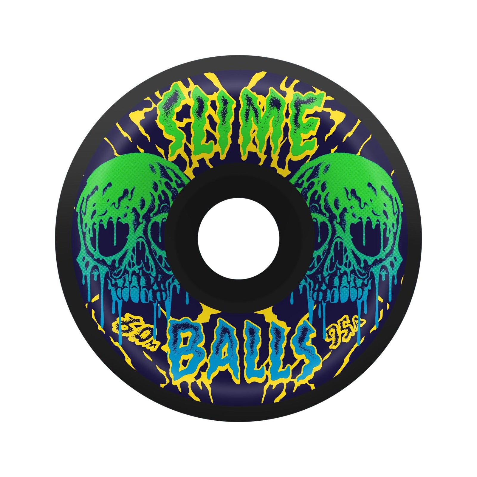 Slime Balls Skull Vomit 60mm 95a Black Wheels - Venue Skateboards