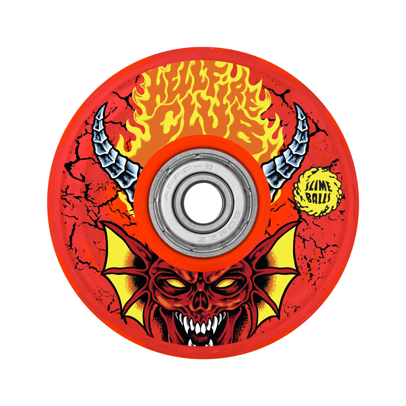 Slime Balls X Stranger Things Hellfire Club 66mm 78a OG Slime Red Light Up Wheels - Venue  Skateboards