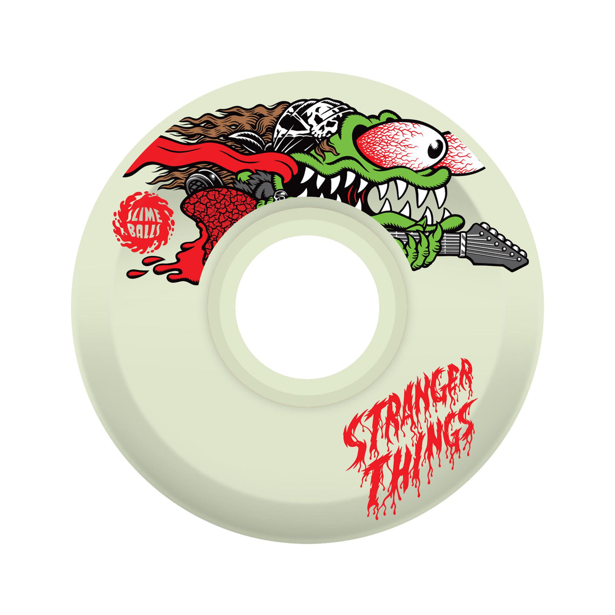 Slime Balls X Stranger Things Meek Slasher Eddie OG Slime GITD 60mm 78a Wheels - Venue Skateboards