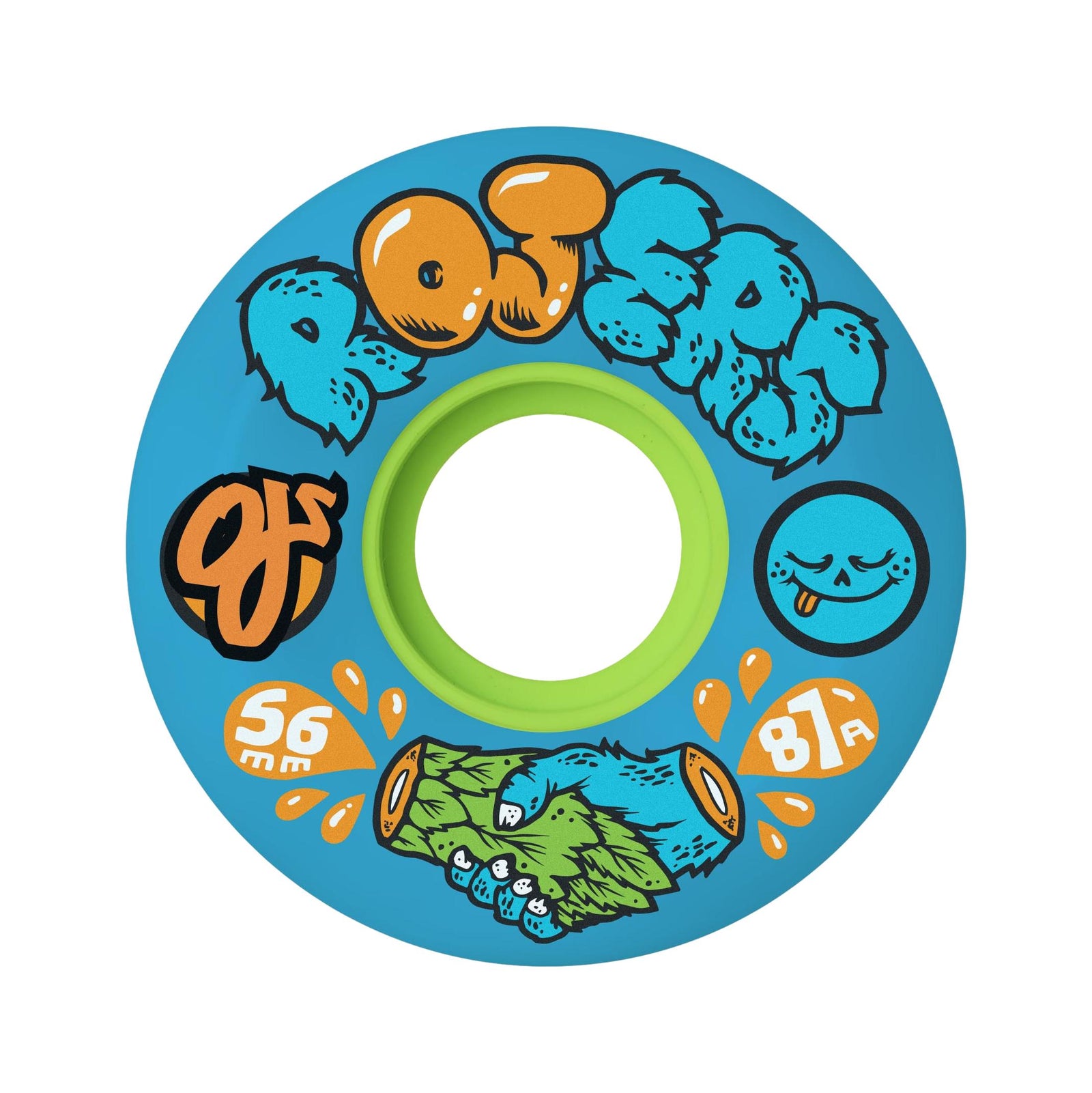 OJ Rojers Keyframe Blue 56mm 87a Wheels - Venue Skateboards