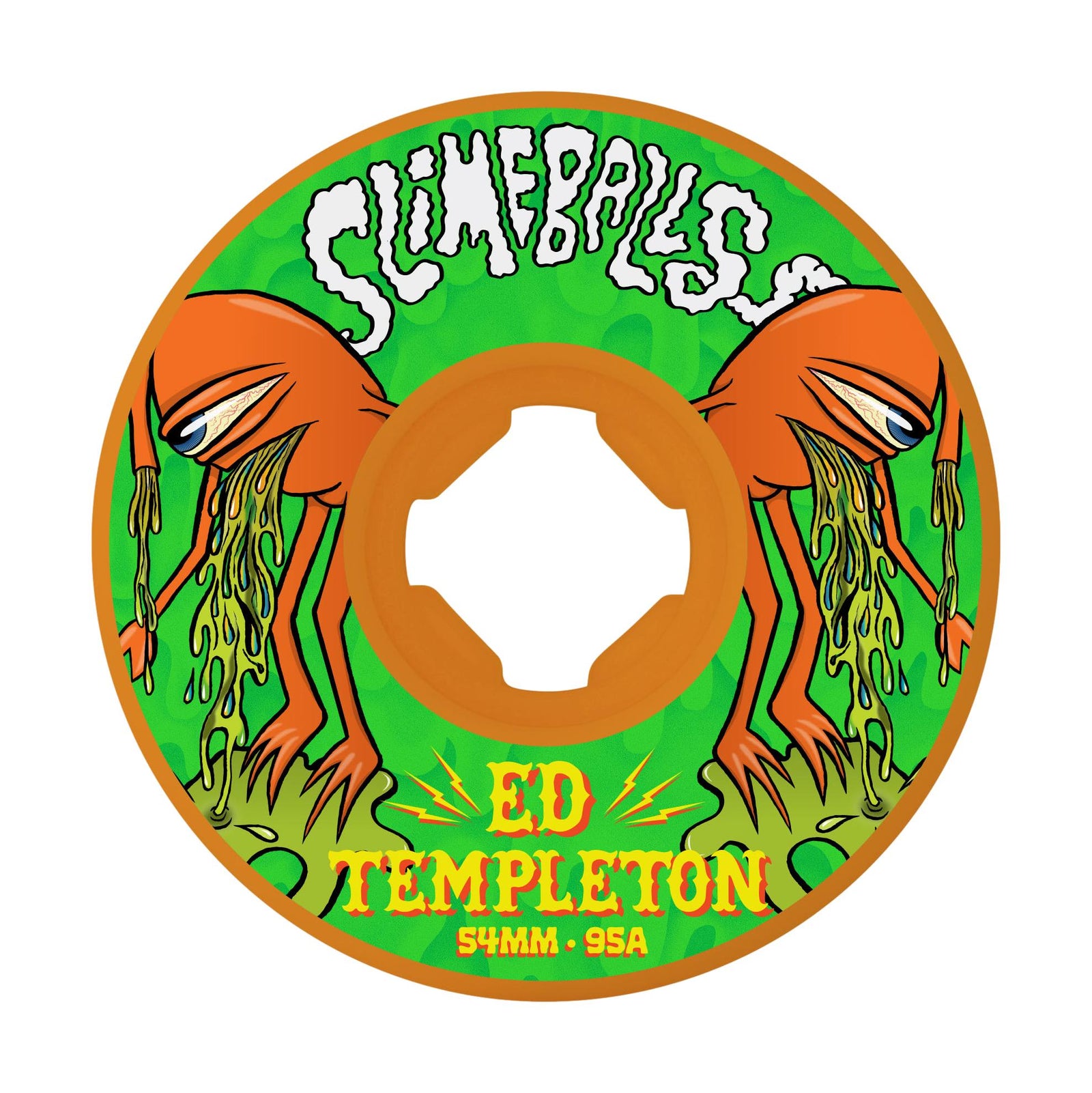 Slime Balls Ed Templeton Vomit Mini Orange Hardline Wheels 54mm 95a - Venue Skateboards