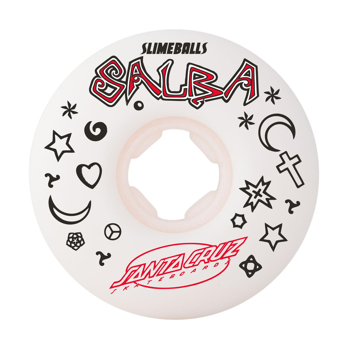 Slime Balls Salba Witch Doctor Reissue Chubbies White Wheels 56mm 99a - Venue Skateboards
