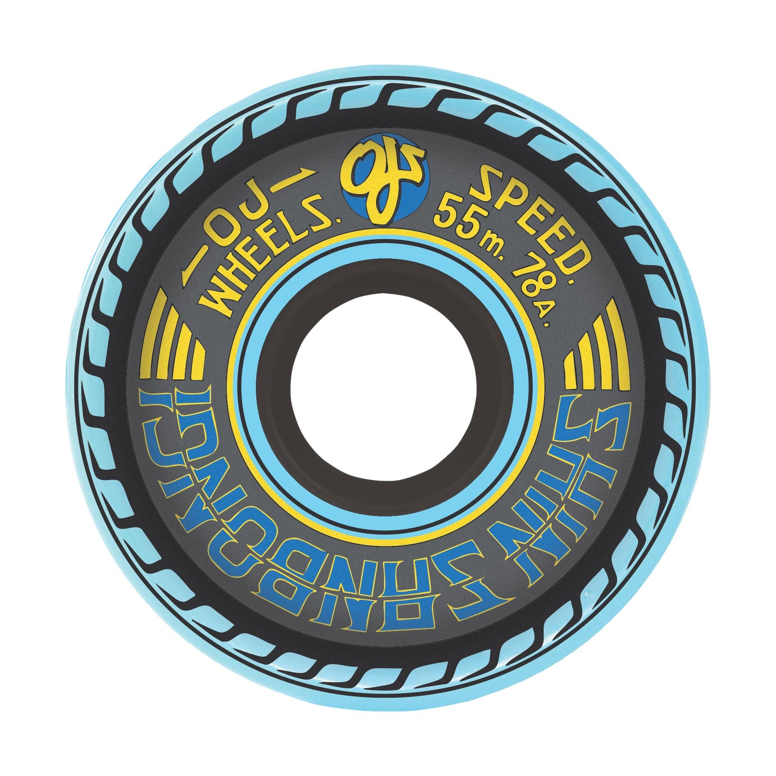 OJ Shin Sanbongi Mini Super Juice Blue 55mm 78a - venue skateboards
