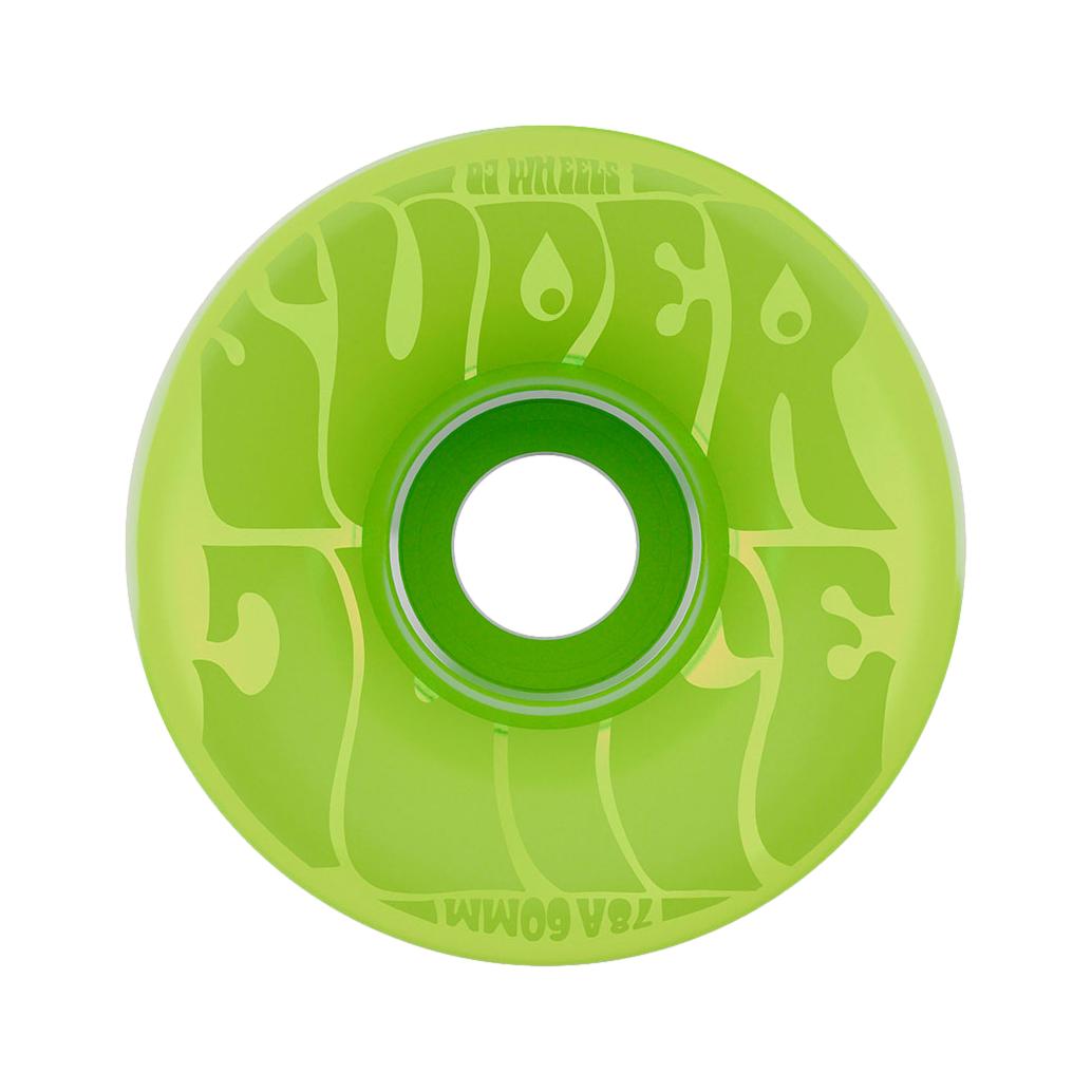OJ Bubble Gum Super Juice 60mm 78a Transparent Green Wheels