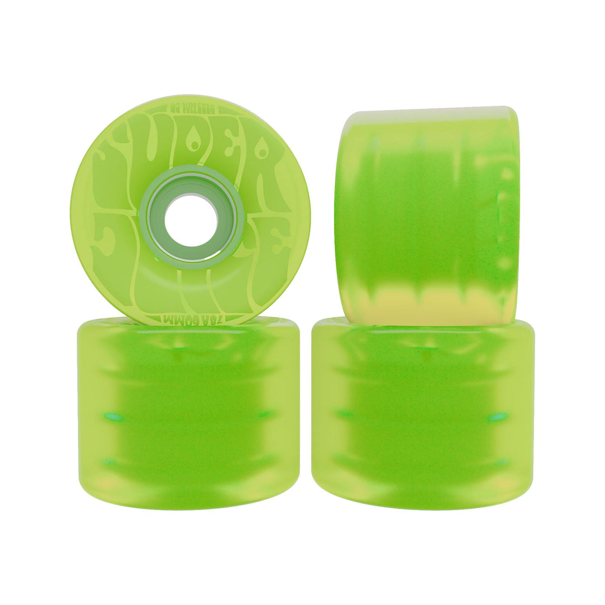 OJ Bubble Gum Super Juice 60mm 78a Transparent Green Wheels