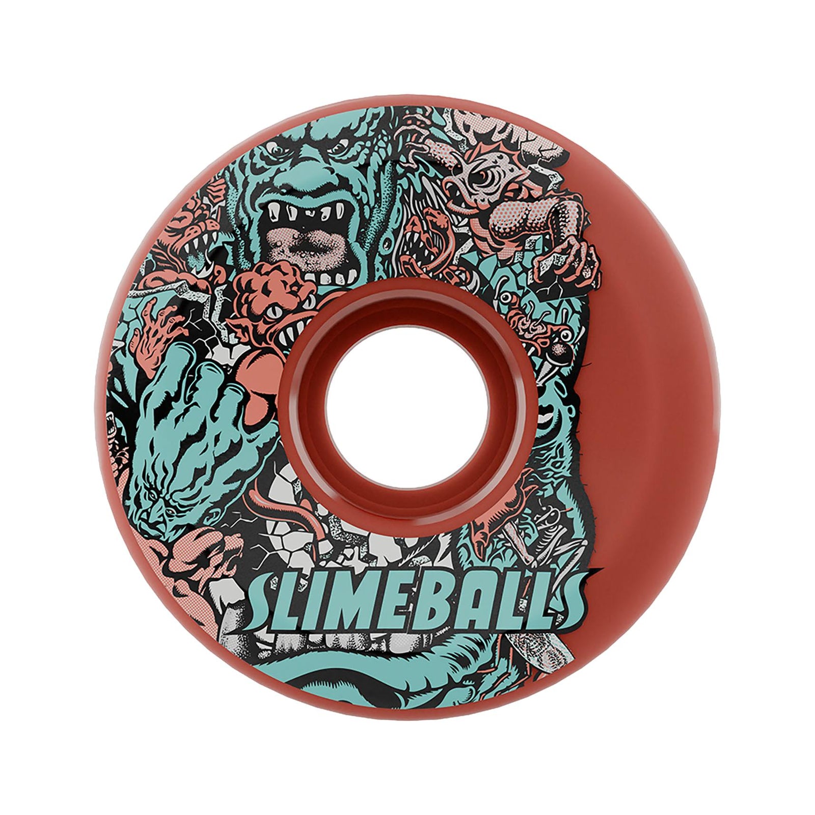 OJ Rob Roskopp Five Reissue OG Slime Pink 60mm 78a Slime Ball Wheels - Venue Skateboards